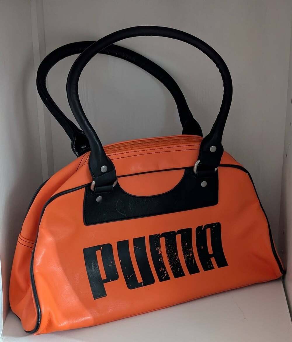 Puma Archive Grip Handbag Orange Black Vintage Sportlifestyle